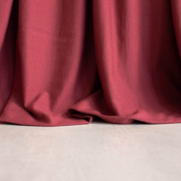 cranberry red tencel jersey fabric