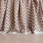 lise tailor neutral colour floral viscose fabric