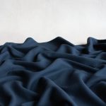 mind the maker organic cotton 2x1 ribbing fabric in indigo