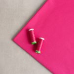 organic cotton jersey fabric in hot pink