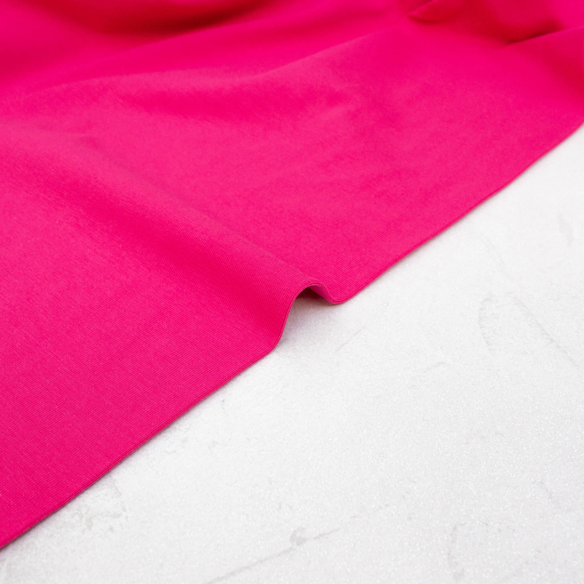 Organic Cotton Jersey Fabric in Hot Pink