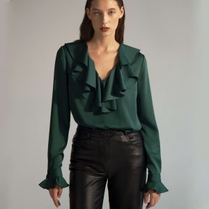 blouse sewing pattern in green