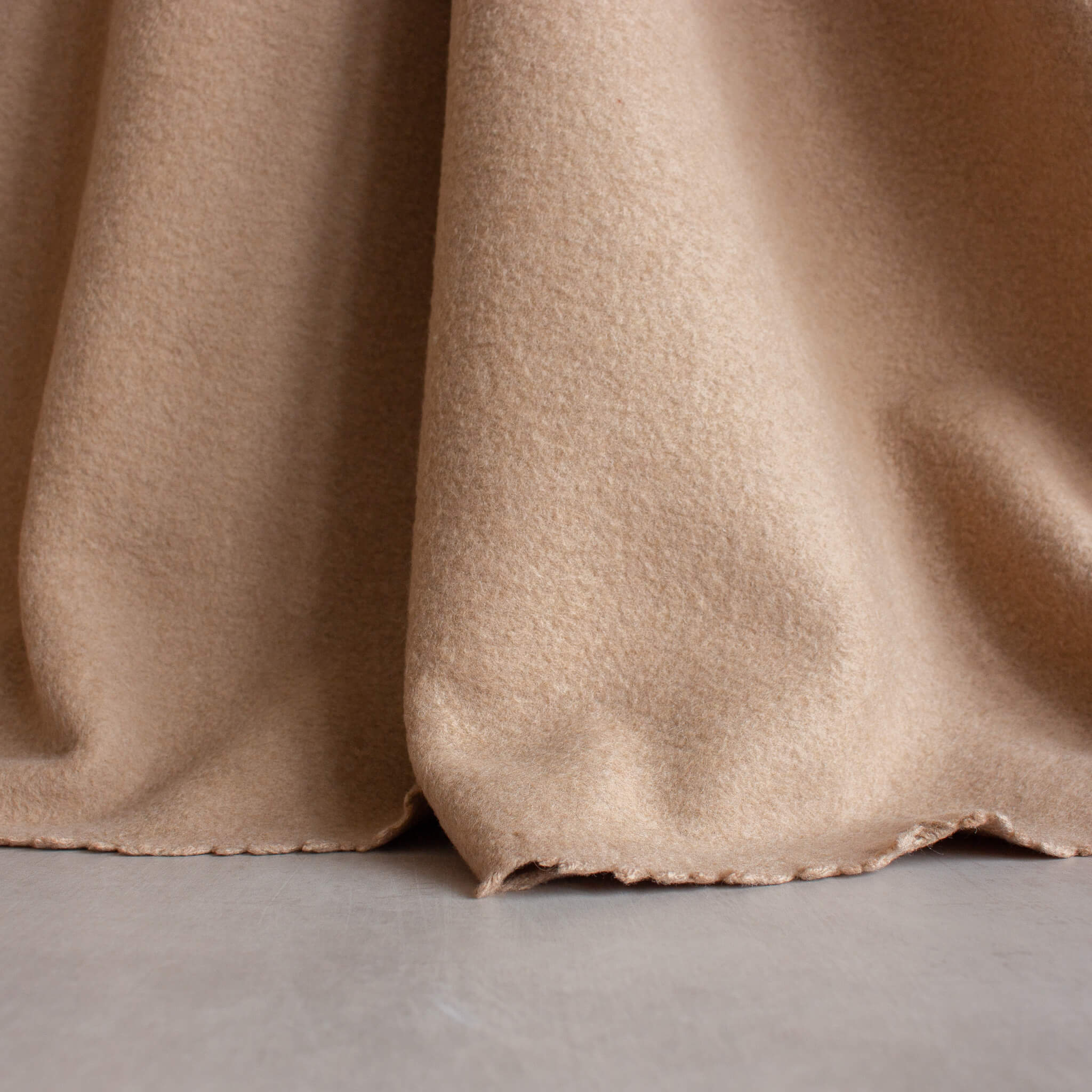 National Nonwovens Camel Tan - Wool Felt Oversized Sheet - 35% Wool Blend - 1 12x18 inch Sheet