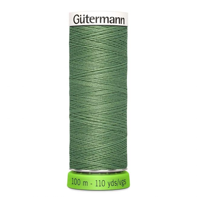 duck green recycled polyester sewing thread in shade 821