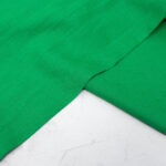 Washed Linen Fabric in Bright Green