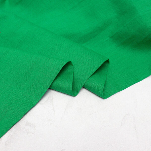 bright green linen fabric