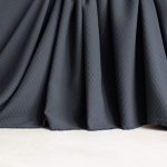 cotton jacquard fabric in black