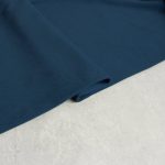 single cotton jersey fabric in ocean blue