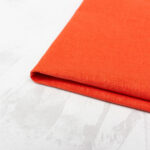 See You at Six Viscose Linen Fabric in Fiesta Red