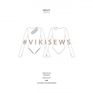 Vikisews Miley Bodysuit Sewing Pattern, Sizes US 2-20, EU 34-52 :  : Home