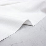 linen fabric in white
