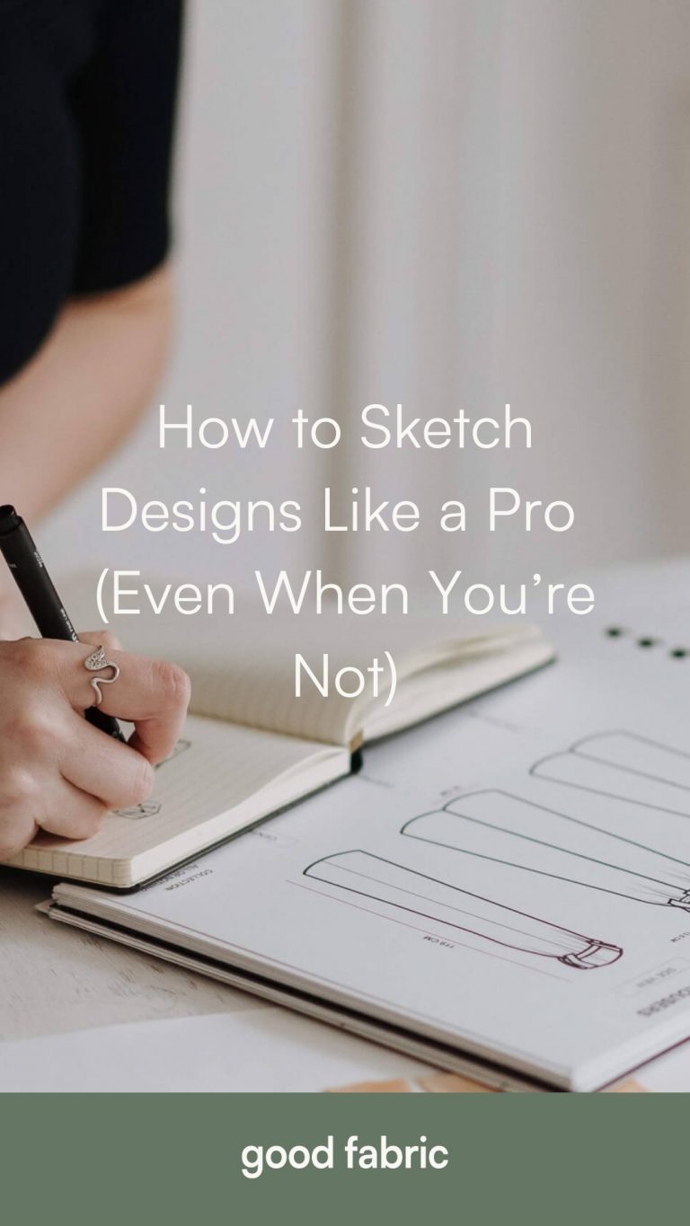 Pin with the text: how to sketch designs like a pro (even when you're not one)
