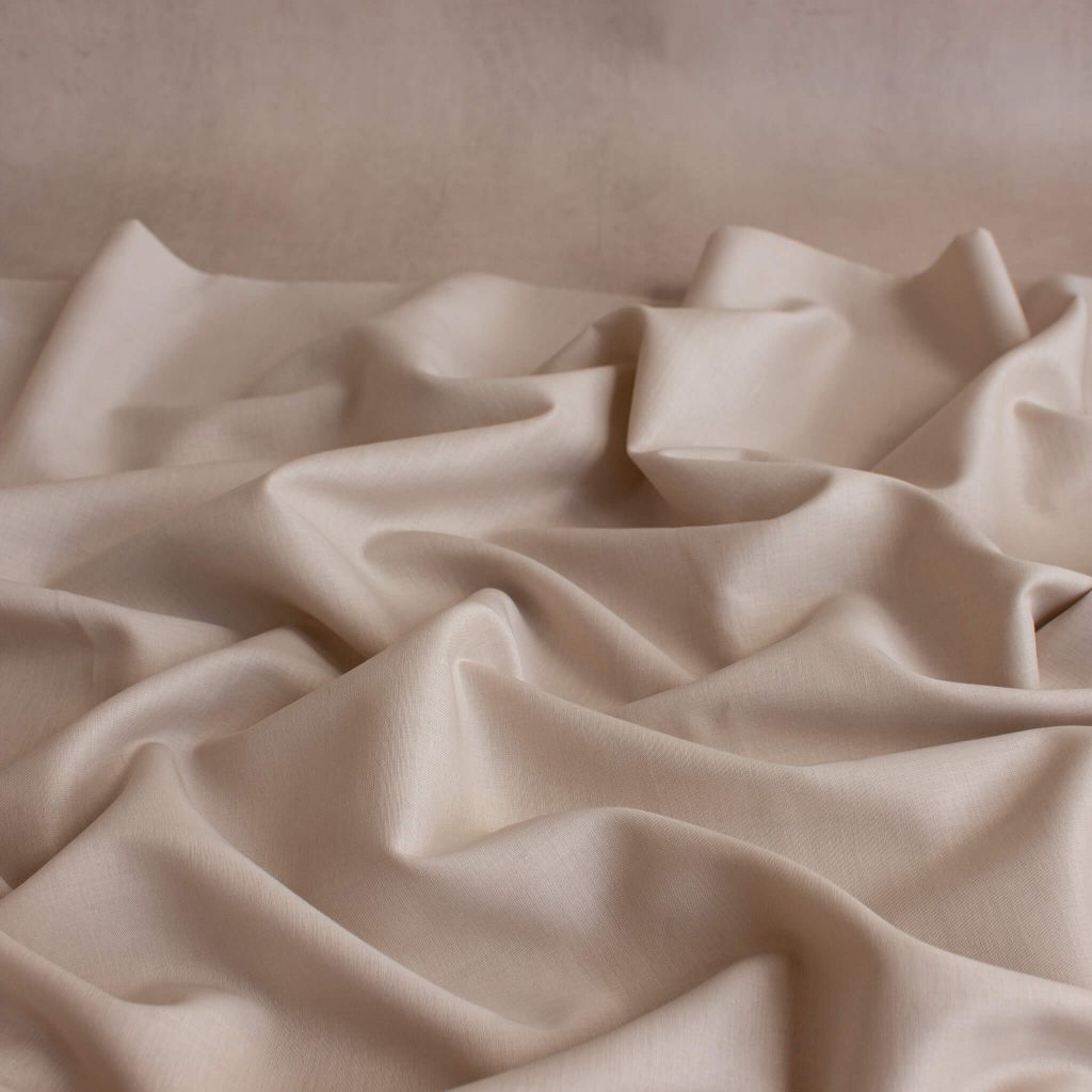 Voile sheer fabric - sand