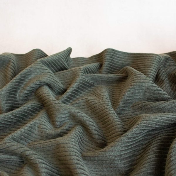 4.5 Wale Jumbo Corduroy Fabric in Hunter Green