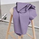 Meet Milk Ronda Cotton Seersucker Fabric in Mauve Lilac