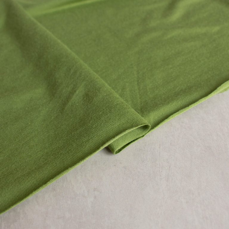 tencel jersey fabric in moss green