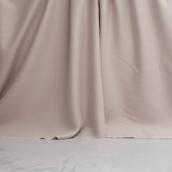Cousette Viscose Crepe Fabric in Blush White