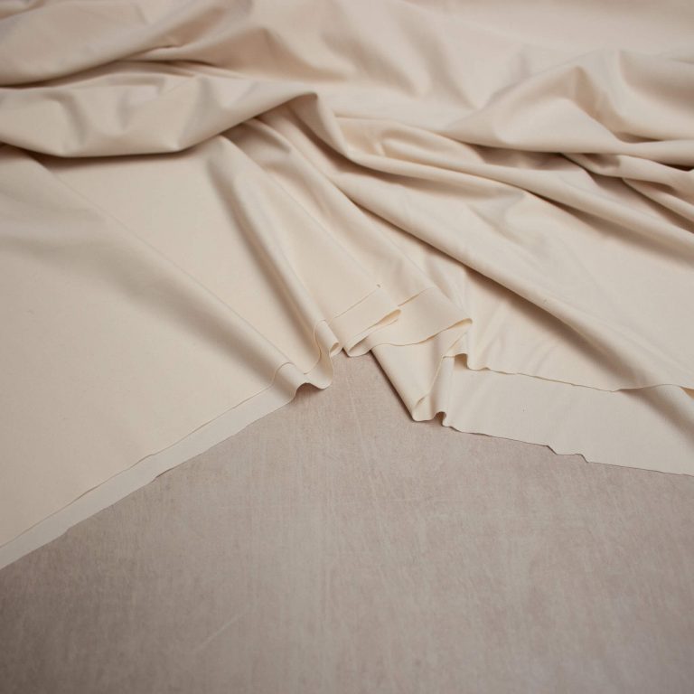 Ex-Designer Deadstock Econyl Renew Fine Jersey Fabric in sand