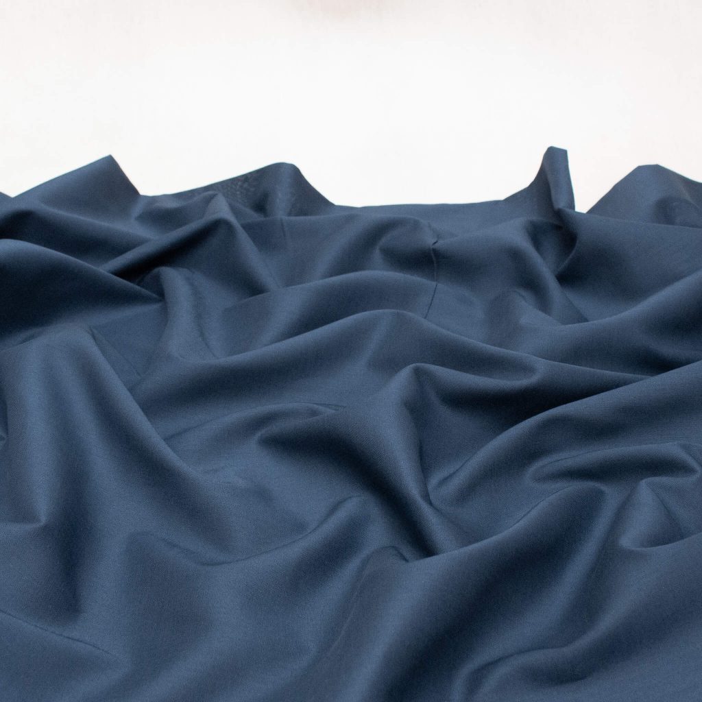 Organic Cotton Voile Fabric in Navy | Good Fabric