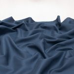 Organic Cotton Voile Fabric in Navy