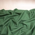 sorona linen stretch fabric in pine green