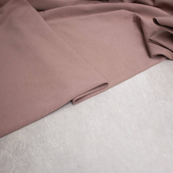 organic cotton jersey in cocoa