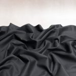 Organic Cotton Voile Fabric in Black