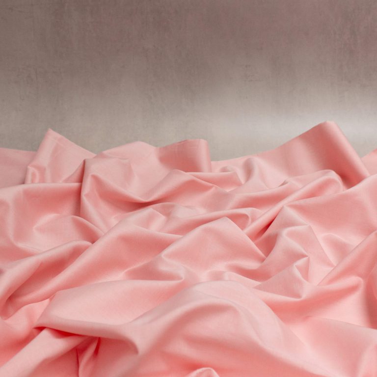 Organic Cotton Voile Fabric in Rose