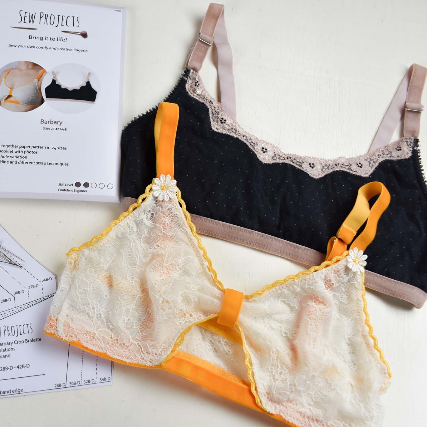 Sew Projects PDF Barbary Bralette Sewing Pattern
