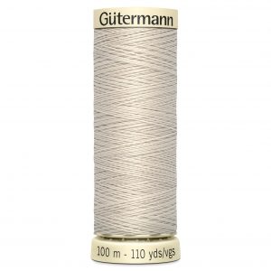 gutermann sew all sewing thread in milk white shade 299