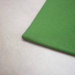Organic Cotton Tubular Ribbing Fabric in Garden Green