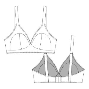 Sew Projects PDF Willow Soft Cup DD-G Bra Sewing Pattern
