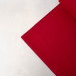 Organic Cotton Tubular Ribbing Fabric in Scarlet Red