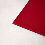 Organic Cotton Tubular Ribbing Fabric in Scarlet Red