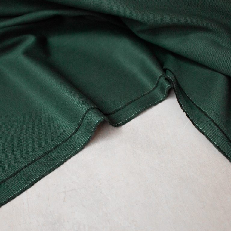 Cotton Gabardine Twill Fabric in forest green