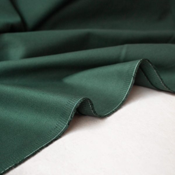 green gabardine fabric