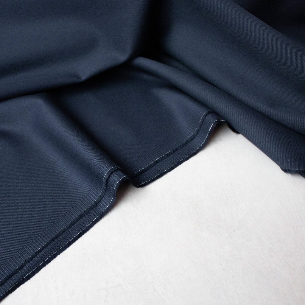 Cotton Gabardine Twill Fabric in Navy | Good Fabric