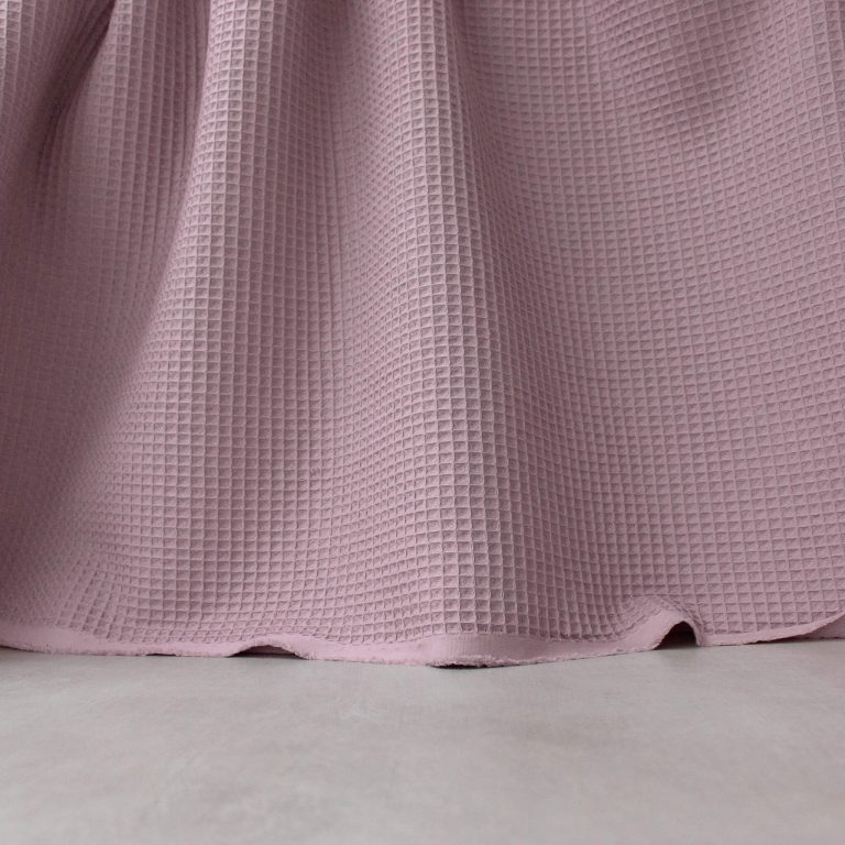 Cotton Waffle Fabric in Lilac