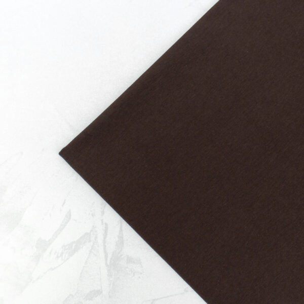Organic Cotton Jersey Fabric in Coffee Brown