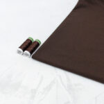 Organic Cotton Jersey Fabric in Coffee Brown