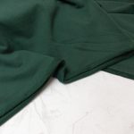 organic cotton soft brushed sweat fabric in green