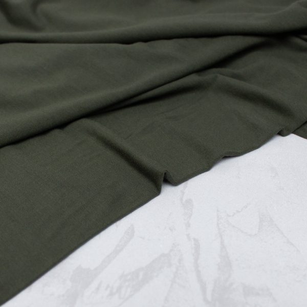 Tencel Jersey Fabric in Dark Green