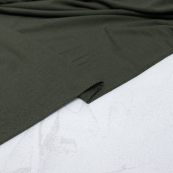 Tencel Jersey Fabric in Dark Green