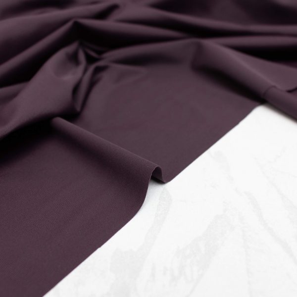 Light Econyl Swim & Sports Lycra Fabric in Blackcurrant