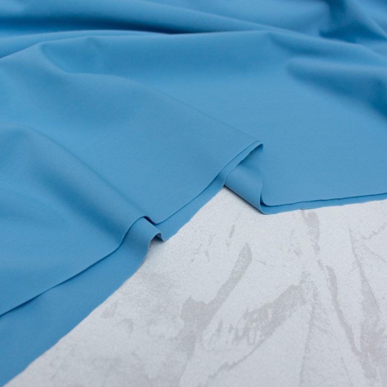 Light Econyl Swim & Sports Lycra Fabric in Powder Blue