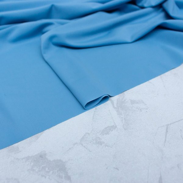 Light Econyl Swim & Sports Lycra Fabric in Powder Blue
