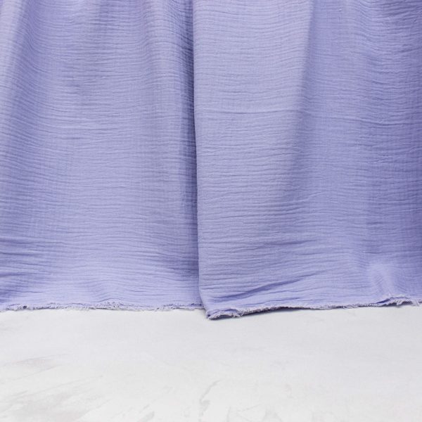Organic Cotton Double Gauze Fabric in Lilac