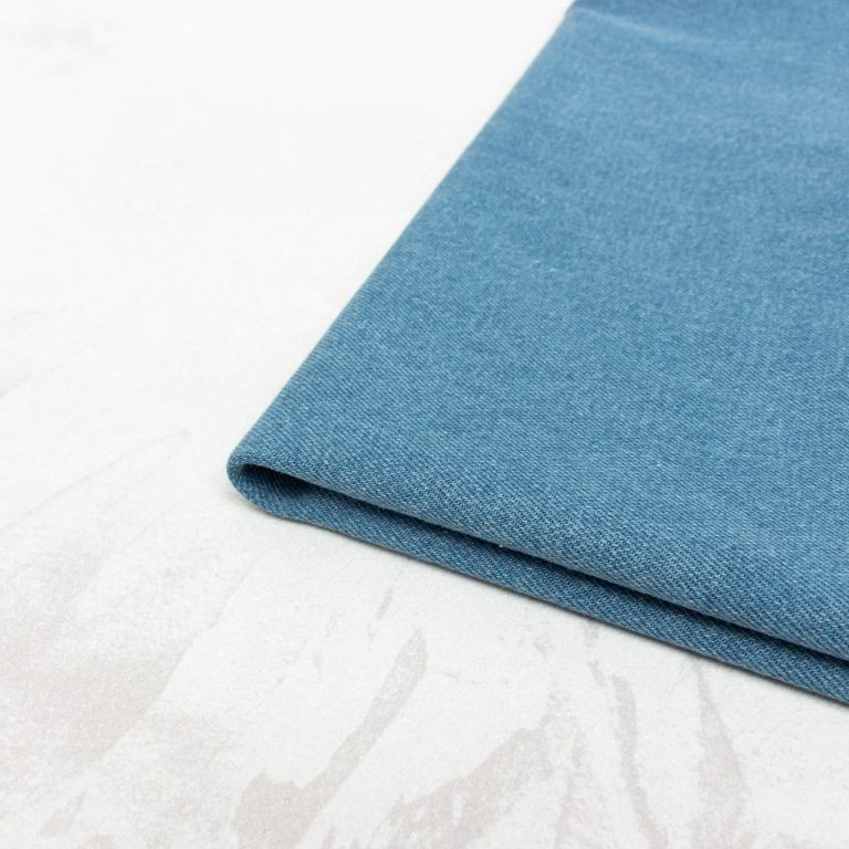 mid blue denim fabric