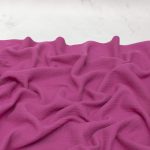 Organic Cotton Double Gauze Fabric in Cerise Pink