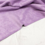 Organic Knit Cotton Terry Towelling Fabric in Lilac